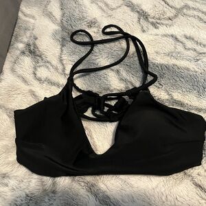 Juniors black bikini top size XS
